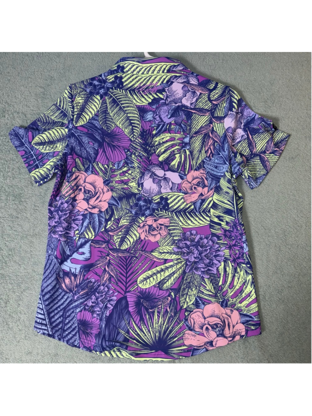 Sunday Swagger Women's Polo Short Sleeve Athletic Shirt Purple Large Stretch - Picture 2 of 10